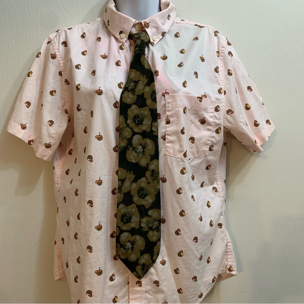 Silk Hunting Horn Floral Tie